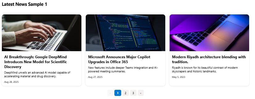 SharePoint News SPFX Webpart